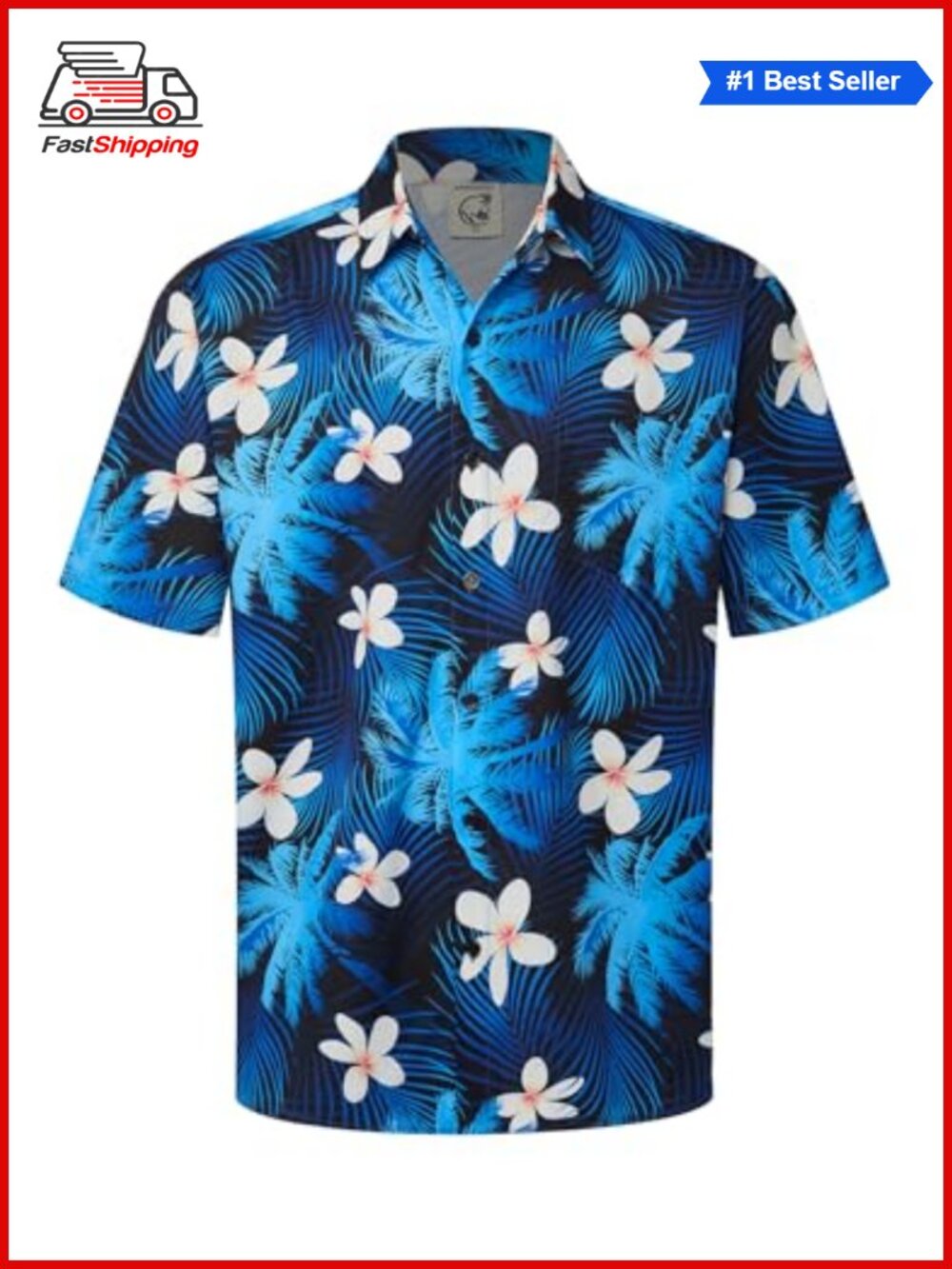 ✨ Hardaddy Men's Hawaiian Shirt Coconut Printed Short Sleeve Button Down Beach